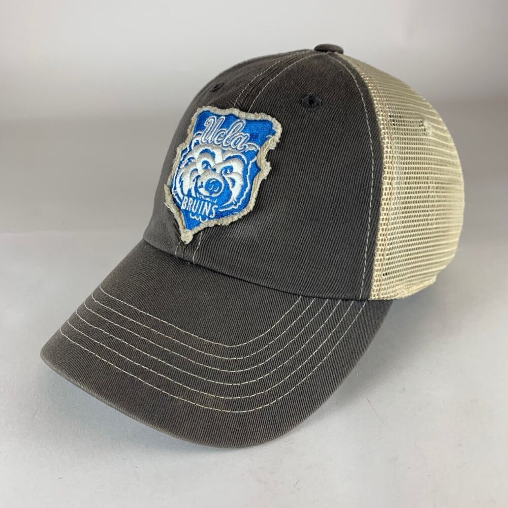 UCLA Bruins NCAA Gray Beige Captivating Headwear Relaxed Fit Snapback Trucker Ha